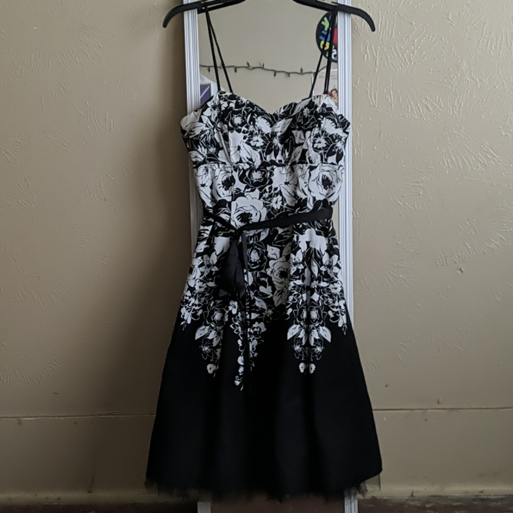 Black and White floral dress
